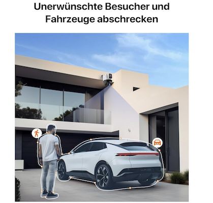 📷🏠 Tenda CH9 Dual Objektiv Überwachungskamera für 47,49€ (statt 57€)
