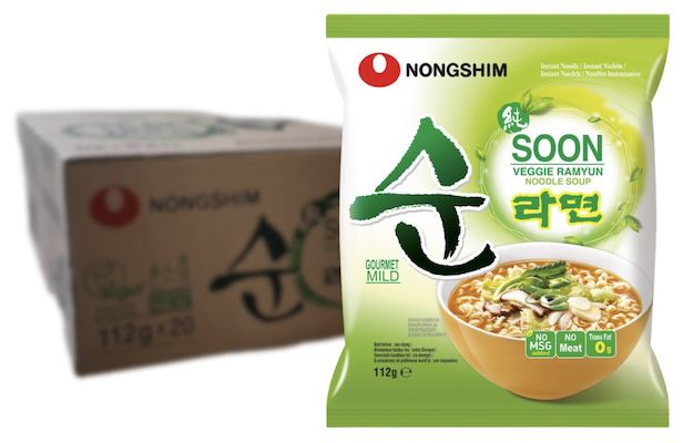 🇰🇷🍜 20x Nong Shim Soon Veggie Ramyun Instantnudeln ab 22,69€ (statt 30€) 👉🏻 1,13€ pro Stück