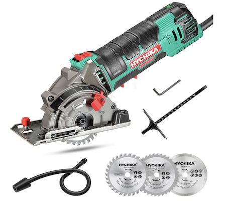 🪚⚙️ HYCHIKA Mini Handkreissäge mit 3 Sägeblättern für 57,79€ (statt 69€)