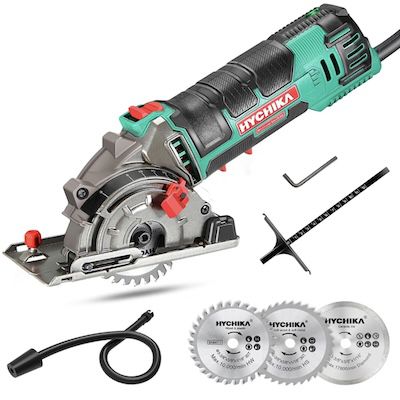 🪚⚙️ HYCHIKA Mini-Handkreissäge mit 3 Sägeblättern für 57,79€ (statt 69€)