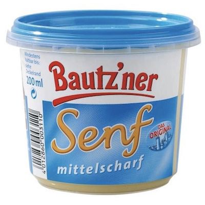 4x 200ml Bautz’ner Senf mittelscharf für 2€