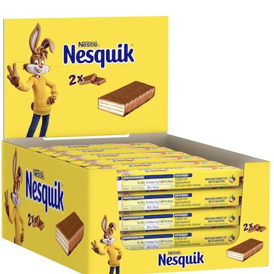 🍫 30x Nestlé Nesquik Knusperwaffel mit Milchschokolade für 17,44€ (statt 23€)