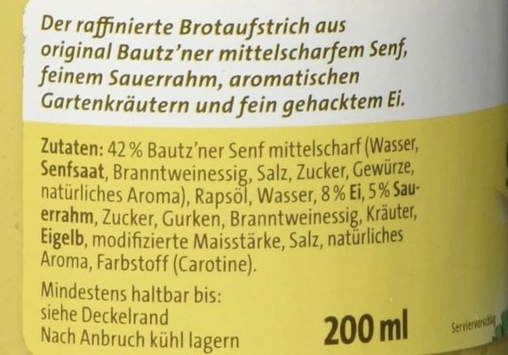 🥪🥚 4x 200ml Bautzner Brotaufstrich Senf Ei für 7,18€ (statt 9€)