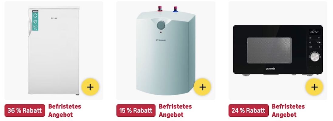 🧺 Amazon: Haushaltsgeräte von Gorenje im Sale 👉🏻 7kg Waschmaschine für 319€ (statt 379€)