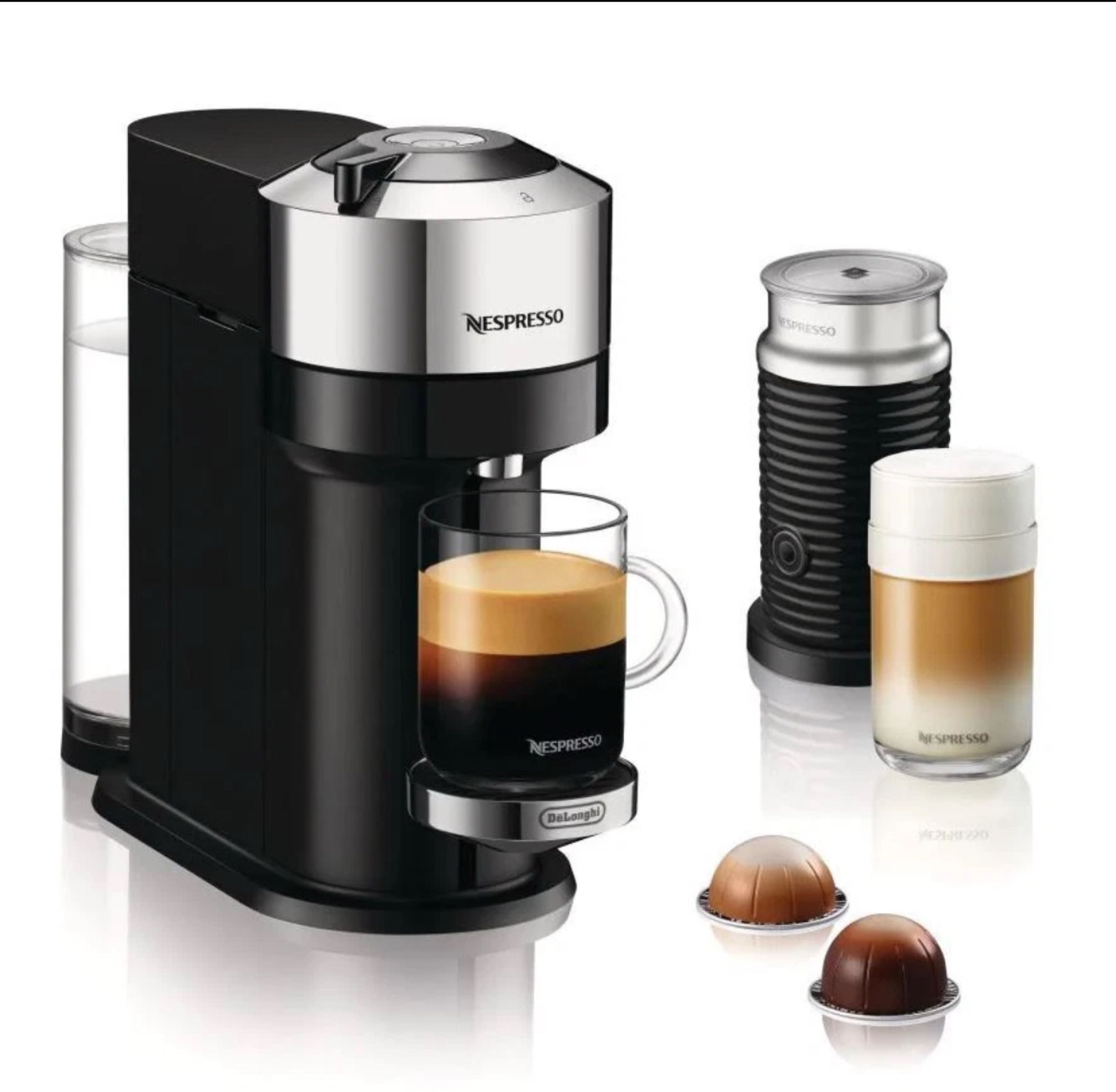 DELONGHI Nespresso Kapselmaschine VertuoNext ENV120.CAE 1260W Milchaufschäumer