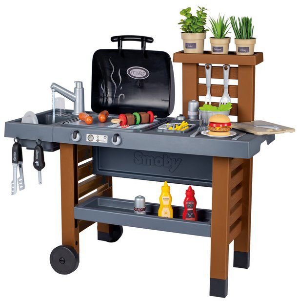 🍳🍖 Smoby Große Outdoor Gartenküche mit 43 Accessoires für 48,23€ (statt 60€)