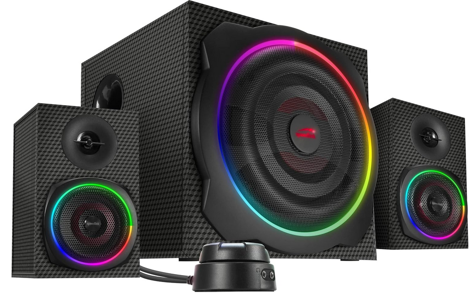 Speedlink Gravity Carbon RGB 2.1 Lautsprechersystem für 69,99€ (statt 81€)