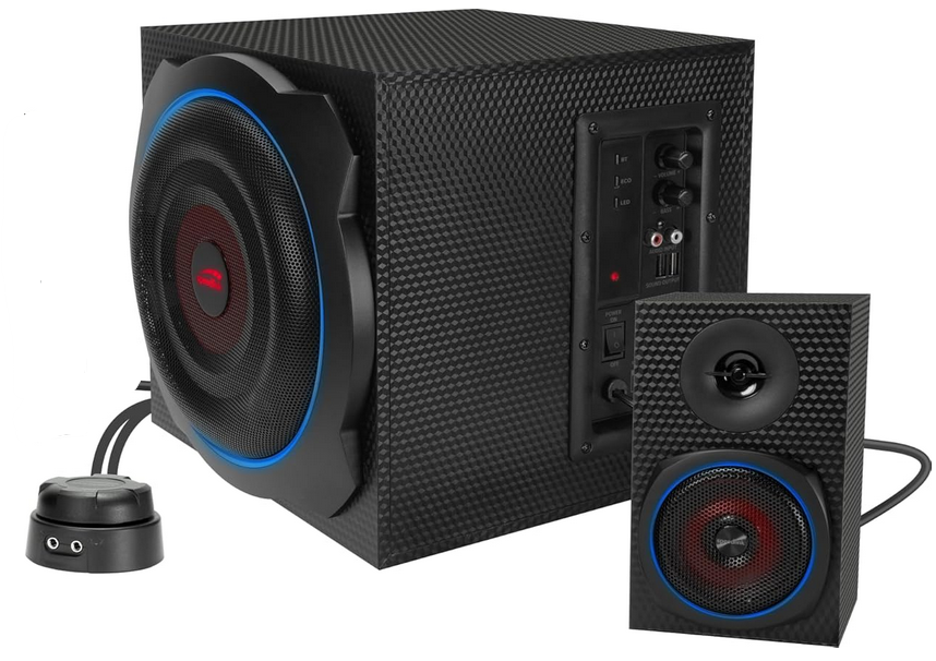 Speedlink Gravity Carbon RGB 2.1 Lautsprechersystem für 69,99€ (statt 81€)