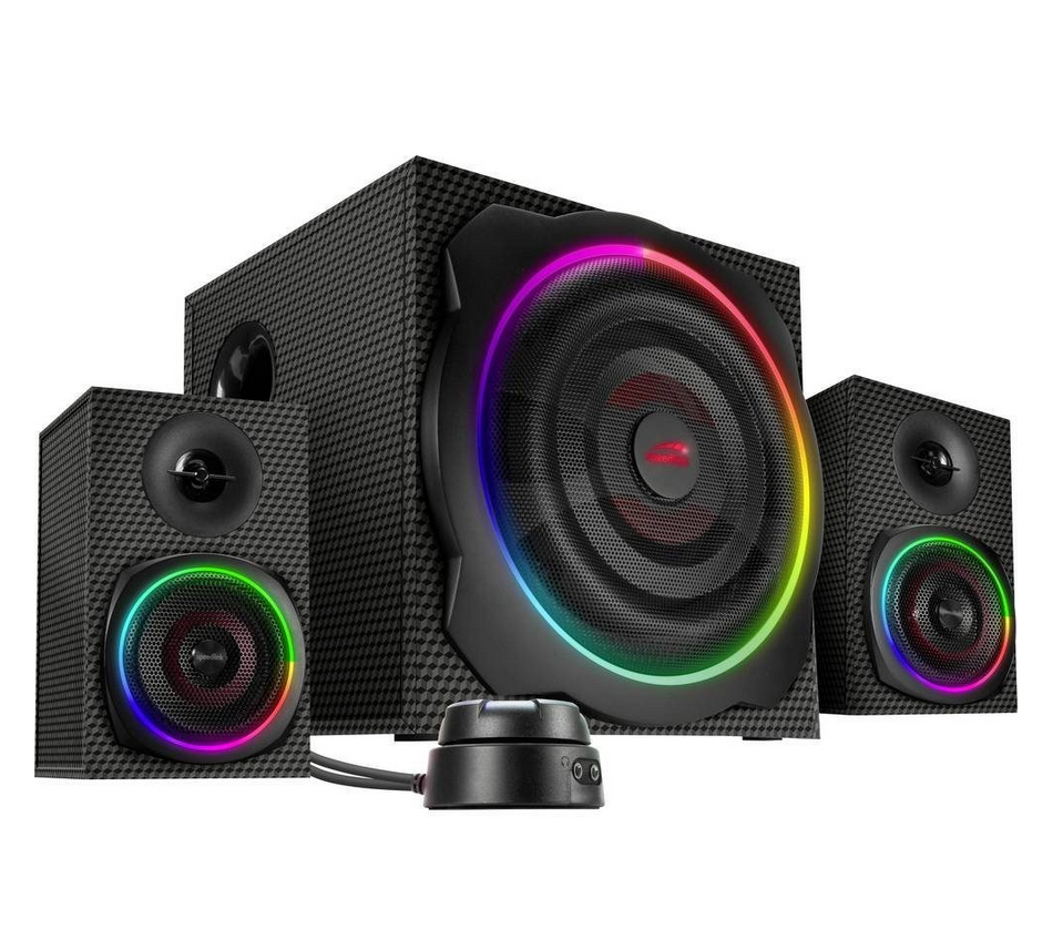 Speedlink Gravity Carbon RGB 2.1 Lautsprechersystem für 69,99€ (statt 81€)