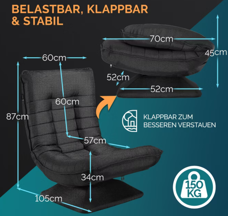 CASARIA Aberdeen drehbarer Relaxsessel für 86,95€ (statt 140€)