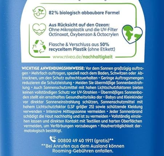 NIVEA SUN Schutz & Pflege Sonnenmilch LSF 30 für 7,16€ (statt 12€)