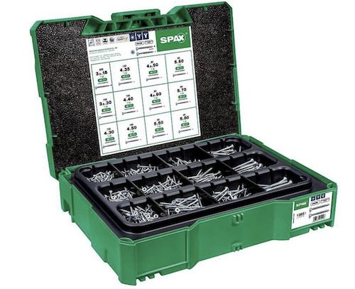 🔩 Spax Schraubenset Systainer T Loc L, 1.380 teilig für 118,99€ (statt 136€)
