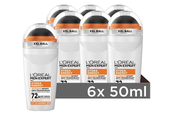 🔥 12x LOréal Men Expert 72H Deoroller für Männer für 17,87€ (statt 27€)
