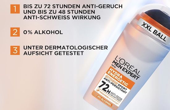 🔥 12x LOréal Men Expert 72H Deoroller für Männer für 17,87€ (statt 27€)