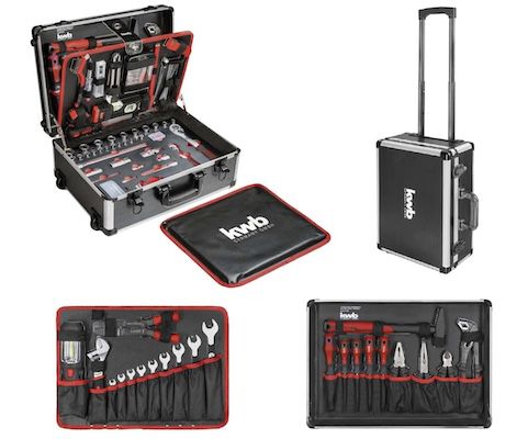 🔧 kwb Werkzeugkoffer mit Trolley Funktion, 175 teilig für 119,99€ (statt 138€)
