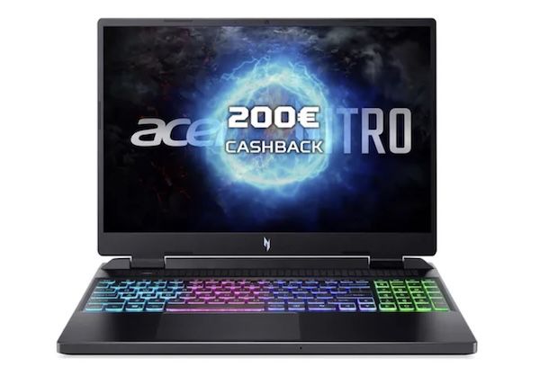 💻 Acer Nitro 16 Gaming Notebook mit RTX 4070 für 1.305,99€ (statt 1.676€) + 200€ Cashback