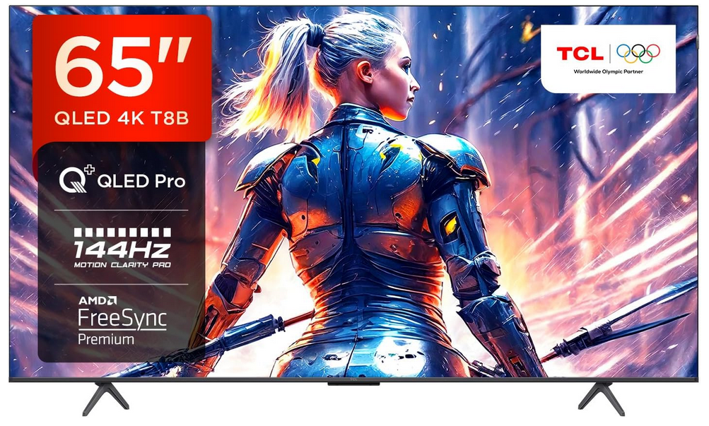 65 Zoll TCL 65T8B QLED Pro Fernseher mit 144 Hz für 579€ (statt 740€)