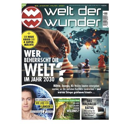 Welt der Wunder Abo mit 12 Ausgaben für 62,40€ + Prämie: 55€ Amazon Gutschein