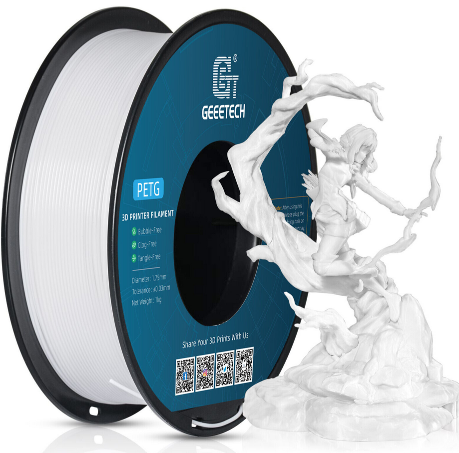 Geeetech PETG 3 D Filament Weiß 1kg für 9,59€ (statt 20€)