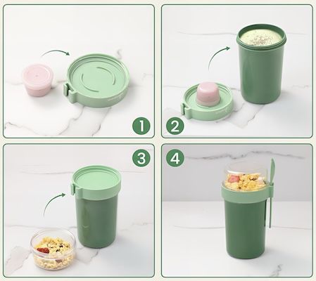 🥣 2er Set Bugucat Müslibecher to Go ab 16,99€ (statt 24€)