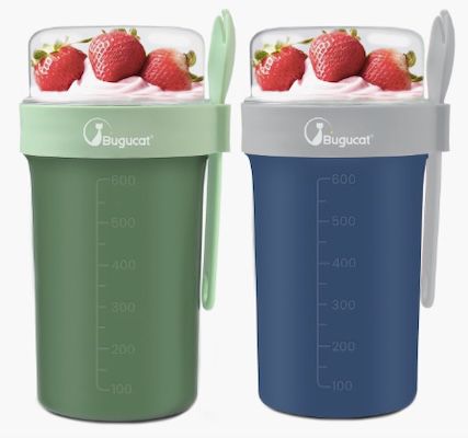 🥣 2er Set Bugucat Müslibecher to Go ab 16,99€ (statt 24€)