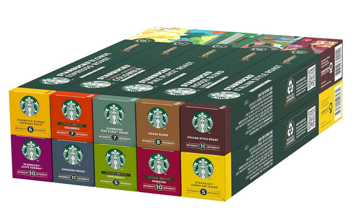 Starbucks Discovery Nespresso Probierpaket 100 Kapseln für 33,92€ (statt 44€)