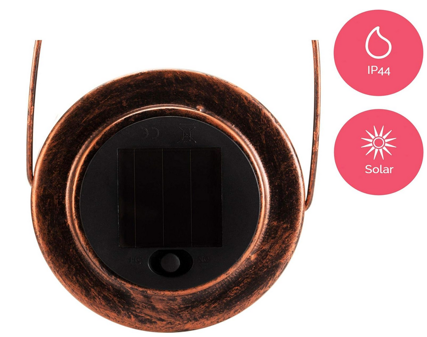 Pauleen 48072 Sunshine Grace Solar Laterne Kupfer für 7,99€ (statt 13€)