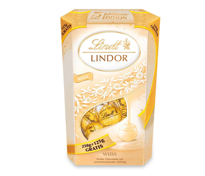 🍬 Lindt Lindor Kugeln Weiß Cornet 375g für 7,21€ (statt 16€)