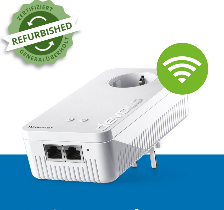 devolo WiFi 5 Repeater 1200 refurb. für 39,99€ (statt neu 52€)