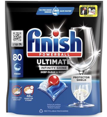 🧼 80er Pack Finish Quantum Infinity Shine Spülmaschinentabs ab 13,31€ (statt 16€)