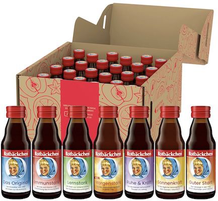 24er Pack Rotbäckchen Probierpaket Mini mit 7 Sorten für 20,56€ (statt 24€)