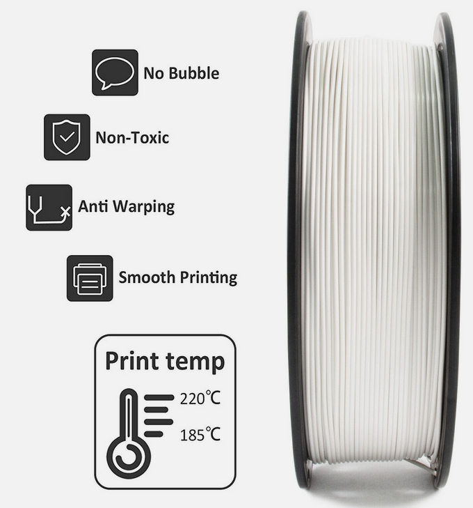 Geeetech PLA Filament warm Weiß 1.75mm 1kg/Rolle für 9,59€ (statt 16€)
