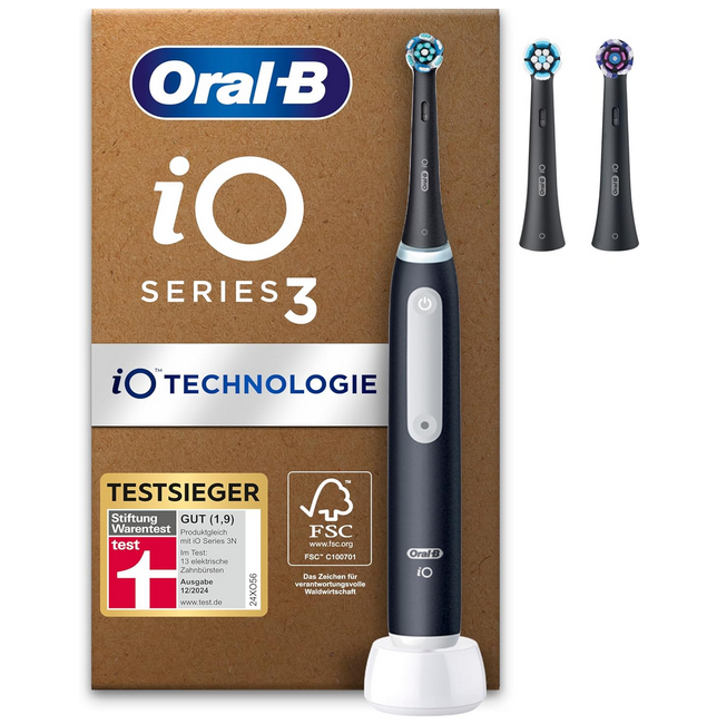 🪥 Oral-B iO Series 3 Plus Edition – Elektrische Zahnbürste für 84,99€ (statt 140€)