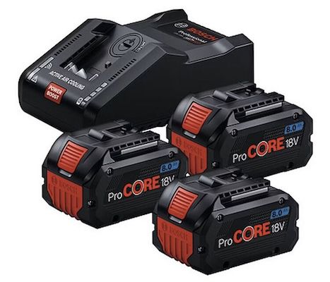 🔋 3x Bosch ProCore 18V 8Ah + Ladegerät für 284,73€ (statt 331€) + Pro Deal