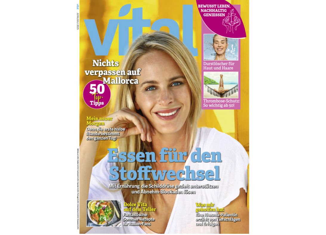 6 Ausgaben „vital“ GRATIS + 6,95€ Versandkosten (statt 28€)