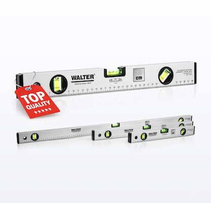WALTER 3-teiliges Aluminium Wasserwaagen Set für 17,91€ (statt 30€)