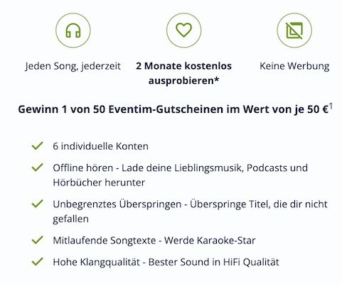 🎶 2 Monate DEEZER Family GRATIS   nur Neukunden (statt 36€)