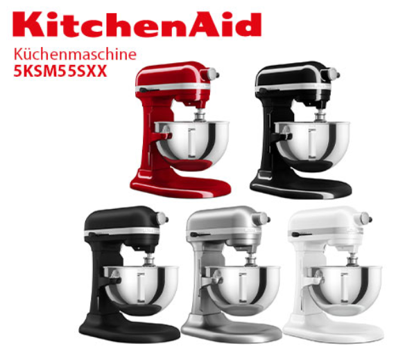 👨‍🍳 KitchenAid Heavy Duty Onyx in 5 Farben für 386,91€ (statt 512€)