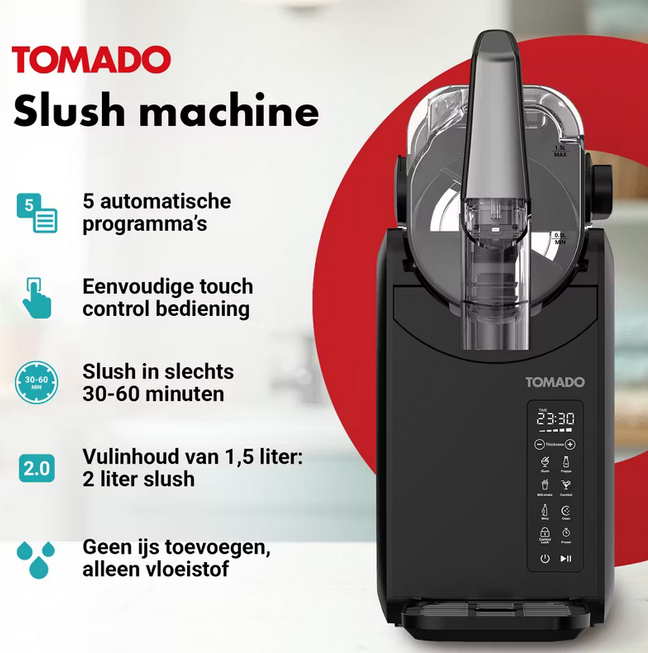 🍧Tomado TSM2002B Slushie Maschine für 197,95€ (statt 249€)