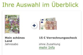🪴 6 Ausgaben mein schönes Land für 20,80€ + Prämie: 15€ Scheck oder Amazon