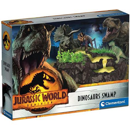 🦖 Clementoni Jurassic World 3 Dinosaurier-Sumpf Baukasten für 14,80€ (statt 23€)