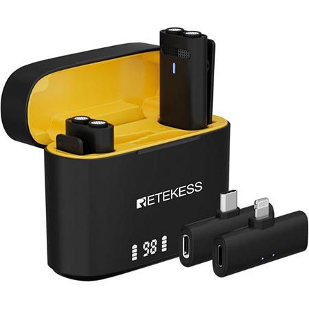 Retekess TG103 Kabelloses Lavalier Mikrofon + Empfänger für 19,88€ (statt 33€)