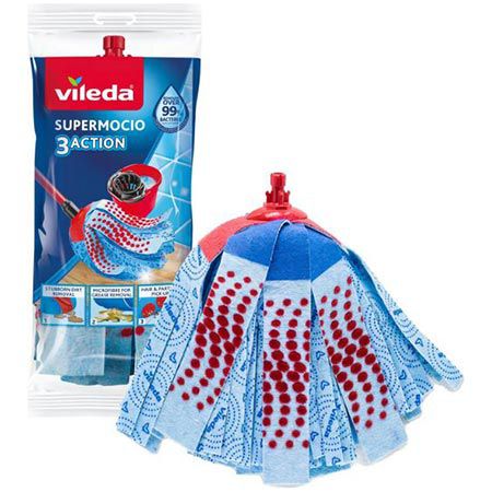 🧹 Vileda SuperMocio 3Action Ersatz Moppkopf für 2,70€ (statt 6€)