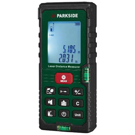 Parkside PLEM 50 D5 Laser Entfernungsmesser mit Wasserwaage für 18,94€ (statt 30€)