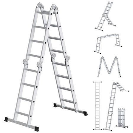 🪜 Songmics GLT046E01 Mehrzweckleiter, 430cm für 99,99€ (statt 120€)