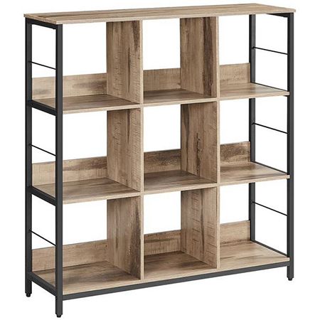 Vasagle Deko & Bücherregal mit 3 Ebenen & 9 Fächern für 43,99€ (statt 77€)