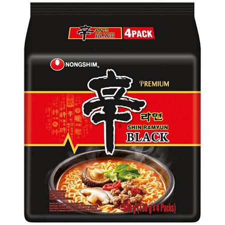 🍜 4er Pack Nong Shim Shin Ramyun Black Instantnudeln ab 7,88€ (statt 11€)