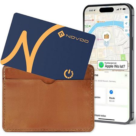🔎 Novoo Wallet Smart Tag Tracker Karte für iOS für 12,34€ (statt 18€)