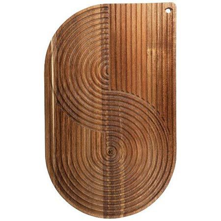 🍞 Bergner Akazien Schneidebrett mit Musterschnitzung für 13,94€ (statt 26€)