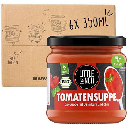 🍅 6er Pack Little Lunch Bio Tomatensuppe, je 350ml ab 14,14€ (statt 20€)